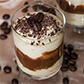 Kaffeecrème mit Schoko-Caramel-Sauce 